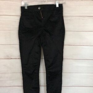 Splendid Velour Black Skinny Jeans 25